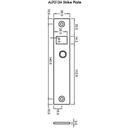 ALP213H YD30M Mini Eletronic Side Load Lock Strike Plate Diagra