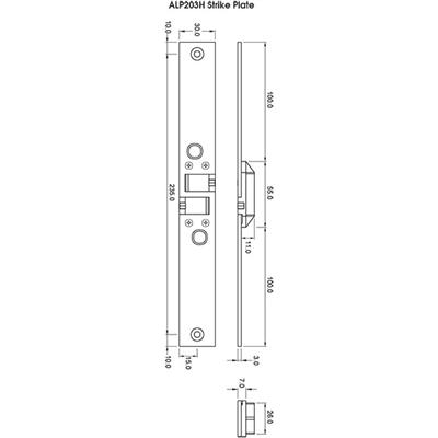 Electronic Side Load Lock - Cobalt YD30